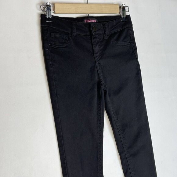 Girls Black Skinny Design Long Khakis Pants SIze 8 - Picture 7 of 14